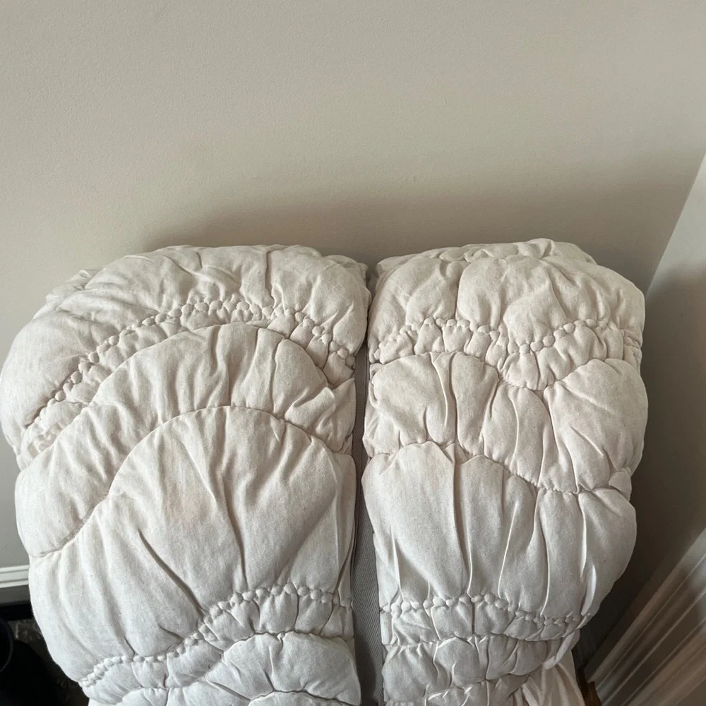 Anthropologie Brooke Heathered Jersey Cotton Quilt NWT